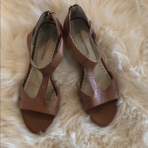 Adrienne Vittadini Brown Wedge Sandel